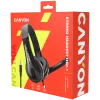 CANYON PC ausinės HSC-1 PC Mic plokščias 2m Juoda