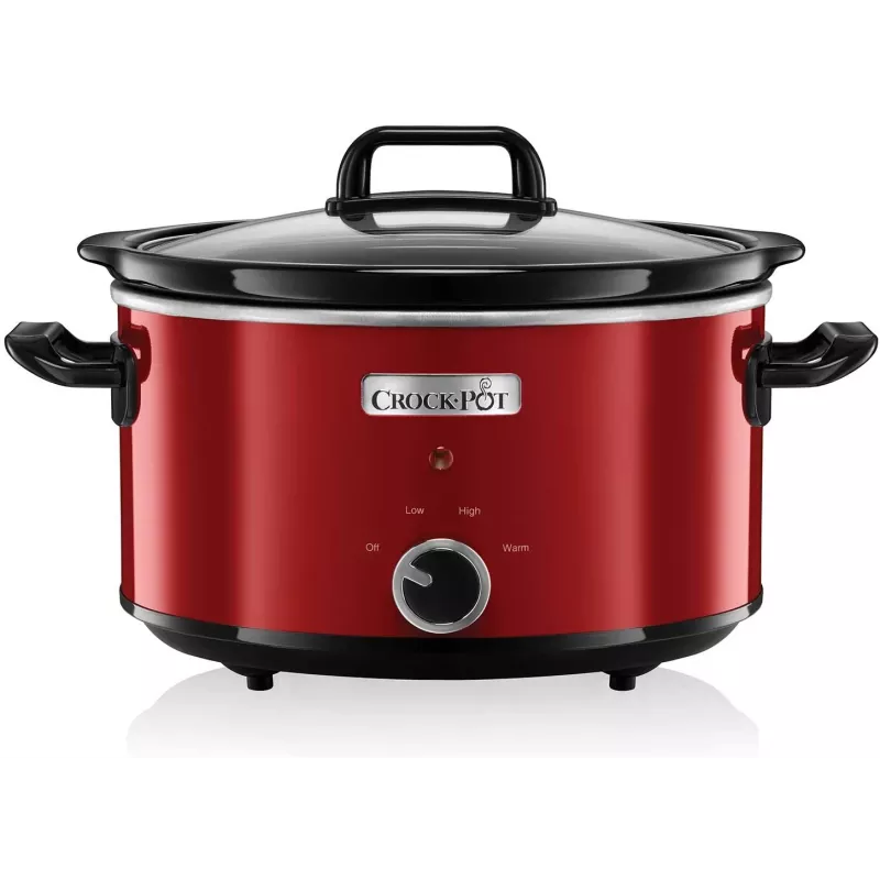 Slow Cooker Crock-Pot SCV400RD 3.5 L keraminis išimamas dubuo, stiklinis dangtis, 2 kaitinimo nustatymai