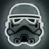 Prie sienos montuojamas LED neoninis šviestuvas Paladone Stormtrooper modelis PP14595SWVN, dekoratyvinis „Žvaigždžių karų“ apšvietimas