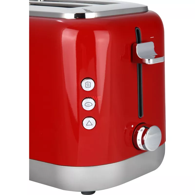 Skrudintuvas Kenwood TCX751RD 2 riekėms 900 W, metalinis korpusas, raudonas, 160×272×257 mm