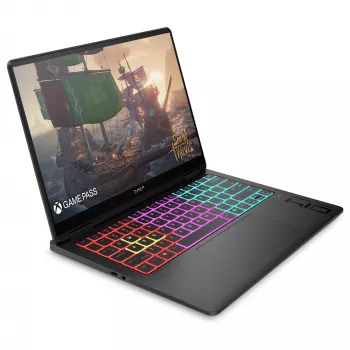 HP OMEN Transcend 14-fb1097ng žaidimų nešiojamasis kompiuteris 35,6 cm (14) – klaviatūros išdėstymas gali būti vokiškas