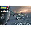 Plastikinis modelio rinkinys REVELL Arado AR-240 1/72 masteliu — orlaivio surinkimo modelis