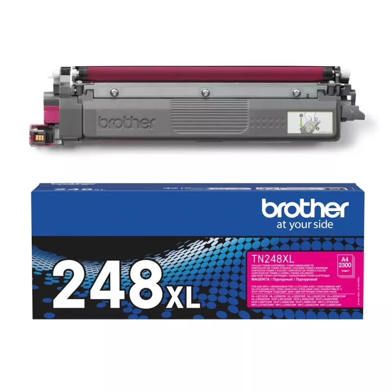 “Brother” TN-248XLM rausvai raudono dažų kasetė 1 vnt. Originali rausvai raudona