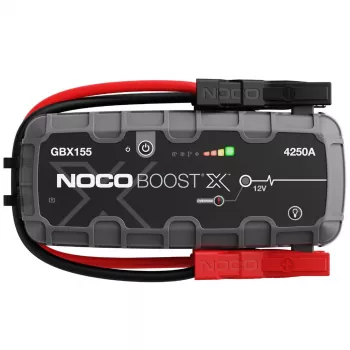 Transporto priemonės paleidimo starteris NOCO GBX155, 4250 A išėjimo srovė, 99 Wh Li‑Ion, 60 W įkrovimas, IP65, integruotas 500 lm LED žibintuvėlis