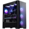 PHANTEKS Eclipse G370A kompiuterio korpusas, midi bokštas, SSI-EEB, RGB, grūdintas stiklas – su 3x 120 mm ventiliatoriumi, juodas