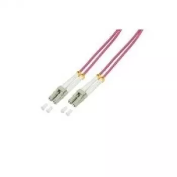 Logilink - Patch-Cable - LC Multi-Mode (M) - LC Multi-Mode (M) - 20 m - Fibre Optic - 50/125 micrometre - OM4 - Halogen-Free - heather violet (FP4LC20)