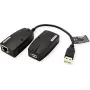 Value 12.99.1123 kabelio adapteris USB-A - RJ-45 juoda (12.99.1123)