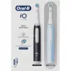 Elektrinis dantų šepetėlis BRAUN Oral-B iO Series 3N — juoda/mėlyna, 2 rankenėlės