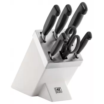 ZWILLING FOUR STAR 35148-207-0 virtuvinių peilių/stalo įrankių blokas, 7 vnt., balta