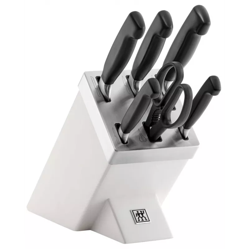 ZWILLING FOUR STAR 35148-207-0 virtuvinių peilių/stalo įrankių blokas, 7 vnt., balta