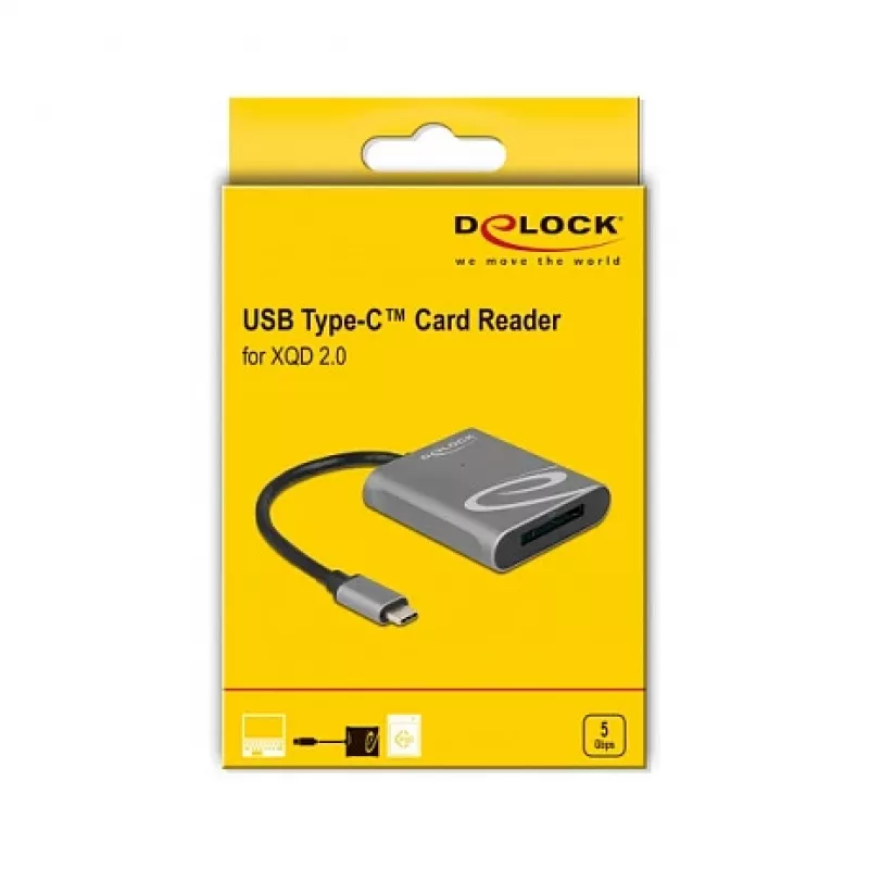 Kortelių skaitytuvas DeLOCK 91741 USB 3.2 Gen 1 Type-C juoda pilka