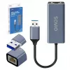 Tinklo sąsajos adapteris SAVIO AK-83 USB Type-A į RJ-45, 5 Gbit/s, juodas
