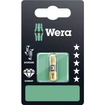 Wera antgalis PZD3 L.25mm 1/4 6KT C6,3 BiTors. diamantb. Karte m. 1 vnt. 855/1 BDC SB (05073338001)