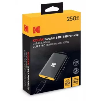 Nešiojamasis SSD Kodak X210S 250GB USB-C 3.2 Gen 2 EKSSD250GX210SK