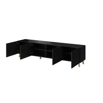 Cama RTV spintelė PAFOS 200x42x52 juodas matinis