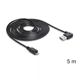 USB laidas DeLOCK USB 2.0 5m USB A Micro-USB B Juoda