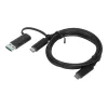 Lenovo 4X90U90618 USB laidas USB 3.2 Gen 1 (3.1 Gen 1) 1 m USB A/USB C USB C juodas