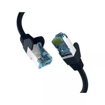 EFB-Elektronik RJ45 komutacinis kabelis su Cat.7 neapdorotu kabeliu, juodas, 0,15 m, S/FTP PIMF tinklo kabelis LAN DSL Gamintojas: EFB Elektronik (EC020200147)