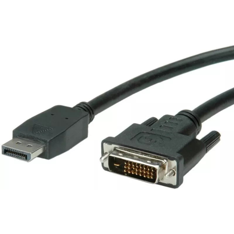 Vaizdo kabelio adapteris VALUE 11.99.5619 1,5 m DisplayPort į DVI, juodas
