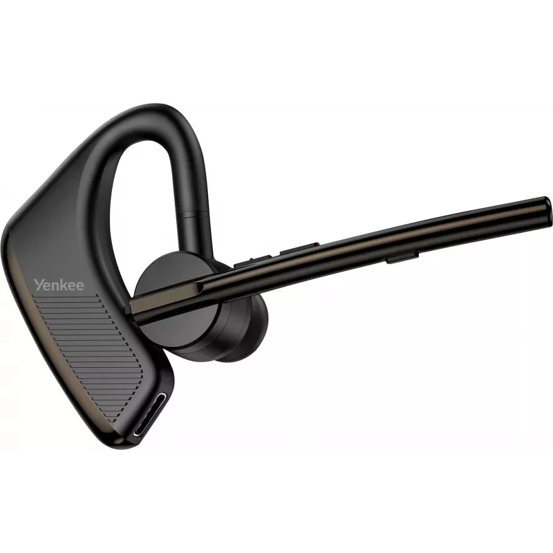 Laidinė / Bluetooth laisvų rankų įranga YENKEE YHF F20BK — ausinės ir įmontuotas mikrofonas skambučiams ir garsui