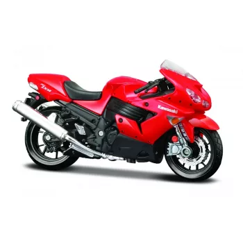 Die‑cast model motorbike Maisto Kawasaki Ninja ZX-14 1:18 scale with display stand