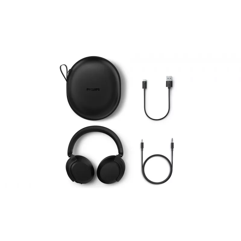 Philips TAH8000EBK/00 ausinės / laisvų rankų įranga Belaidis Ant galvos Skambučiai / muzika USB Type-C Bluetooth Juoda