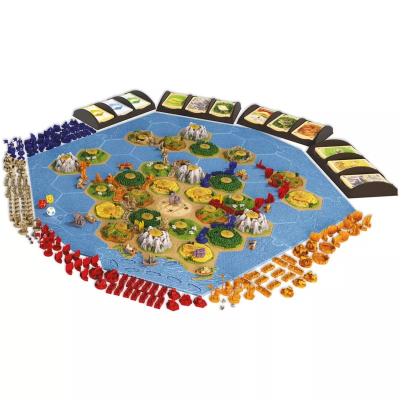 Stalo žaidimas Kosmos KOO Catan 3D – Seefahrer + Cities & Knights plėtinių rinkinys
