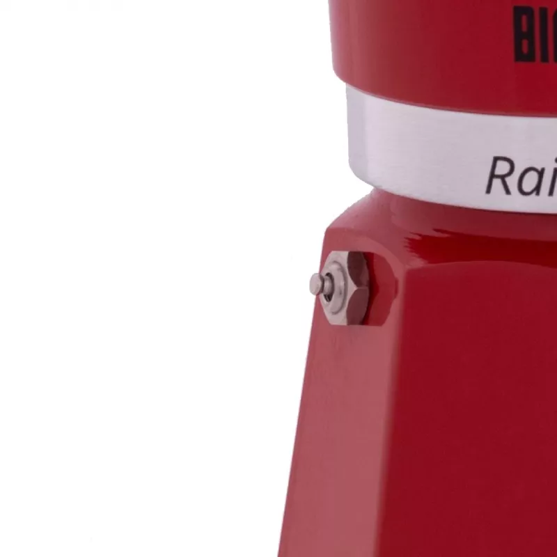 Kavinukas BIALETTI Rainbow 0,06 l — aliuminis, 60 ml, raudonas