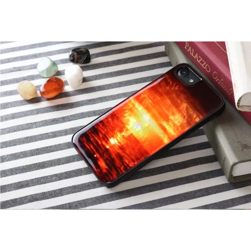 Apsauginis telefono dėklas iKins Apple iPhone 8 / 7 — Sunset Juoda