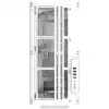 Thermaltake AX500 Grand Tour E-ATX korpusas su stikliniu skydeliu (Baltas)