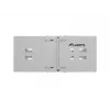 LANBERG stovo sieninis laikiklis 19 colių 4U — 497×400/240 mm, pilkas