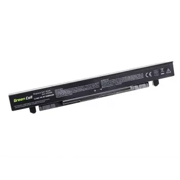 Nešiojamojo kompiuterio baterija Green Cell AS68, skirta ASUS A450 A550 R510 X550 serijoms, ličio jonų 14,4 V 4400 mAh, 4 elementai, juoda