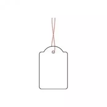 Kabinamos žymėjimo etiketės HERMA 6918 32x50 mm su raudonu siūlu
