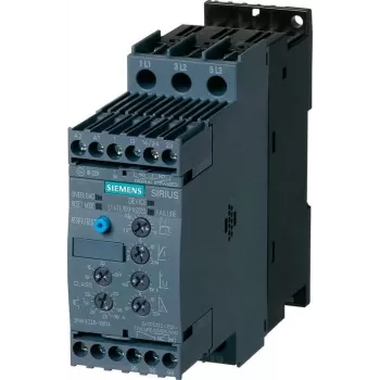Siemens minkštasis starteris variklio galia esant 400 V 11 kW variklio galia esant 230 V 5,5 kW 400 V/AC vardinė srovė 25 A 3RW4026 (3RW4026-1BB14)