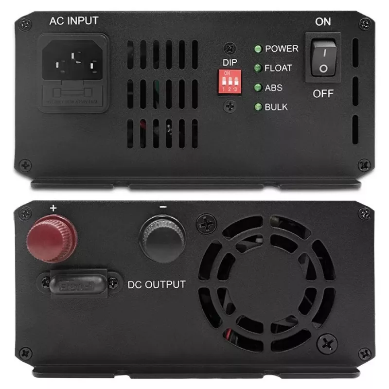 Įkroviklis QOLTEC Monolith 20A 12V, skirtas LiFePO4, AGM, GEL, SLA baterijoms