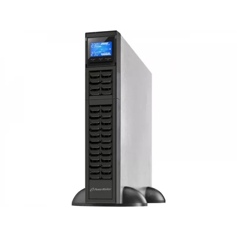 PowerWalker VFI 1000CRM LCD nepertraukiamo maitinimo šaltinis (UPS) Dvigubo keitimo (Online) 1 kVA 800 W 3 AC išvesties lizdai