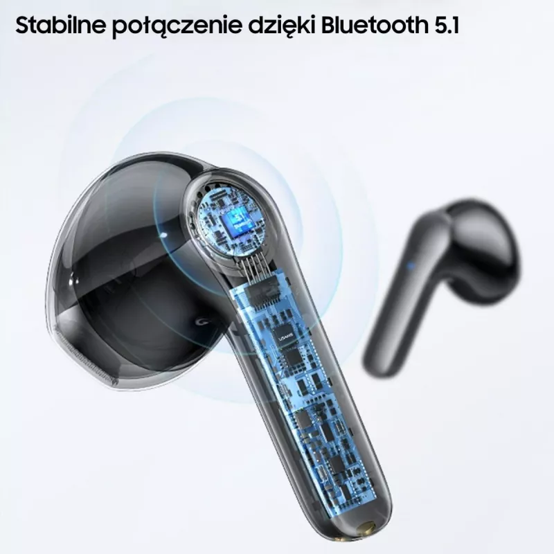 Ausinės USAMS TWSXH Series Dual Mic Wireless mėlynos / mėlynos BHUXH03