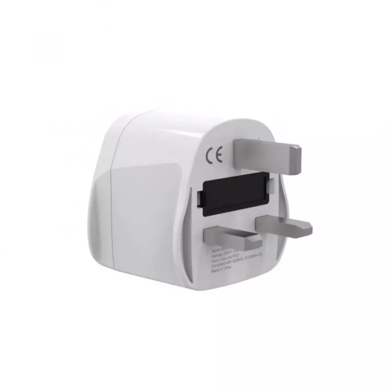 Maitinimo adapteris GEMBIRD A-AC-UKMINTF — UK Type G kištukas į IEC C13 lizdą, 15A