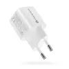 Sieninis įkroviklis everActive SC-330Q su 1x USB-A ir 1x USB-C prievadais, 20 W, baltas