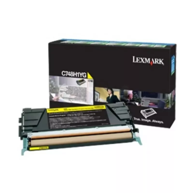Lexmark C748 geltonas dažų kasetė 10K psl.