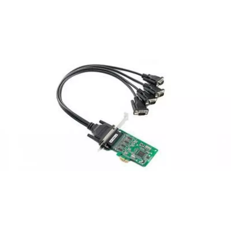 Moxa CP-104EL-A-DB9M PCIe serijinė ir lygiagrečioji kortelė