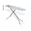 Viso dydžio lyginimo lenta VILEDA Bravo Plus 143032 — reguliuojamas aukštis 80–97 cm, lenta 380×1200 mm, plieninio tinklelio viršus
