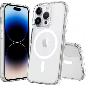 Dėklas JT BERLIN Pankow Clear MagSafe, skirtas iPhone 15 Pro Max 17 cm