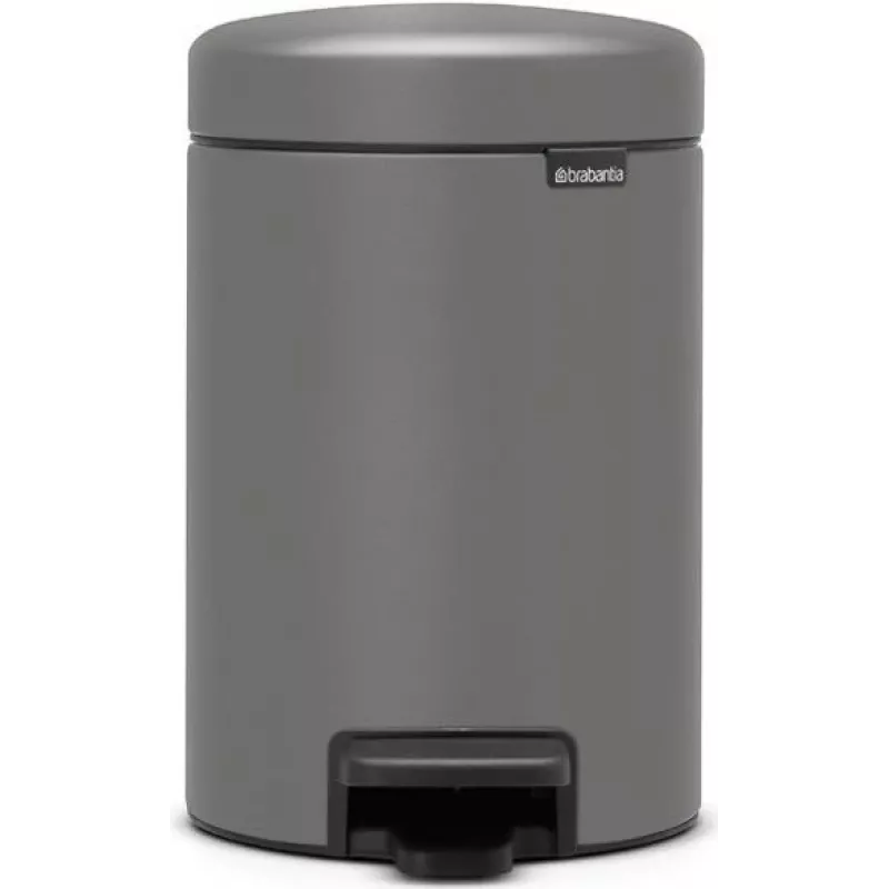 Šiukšliadėžė Brabantia 126260 3 l apvali plastikinė pilka