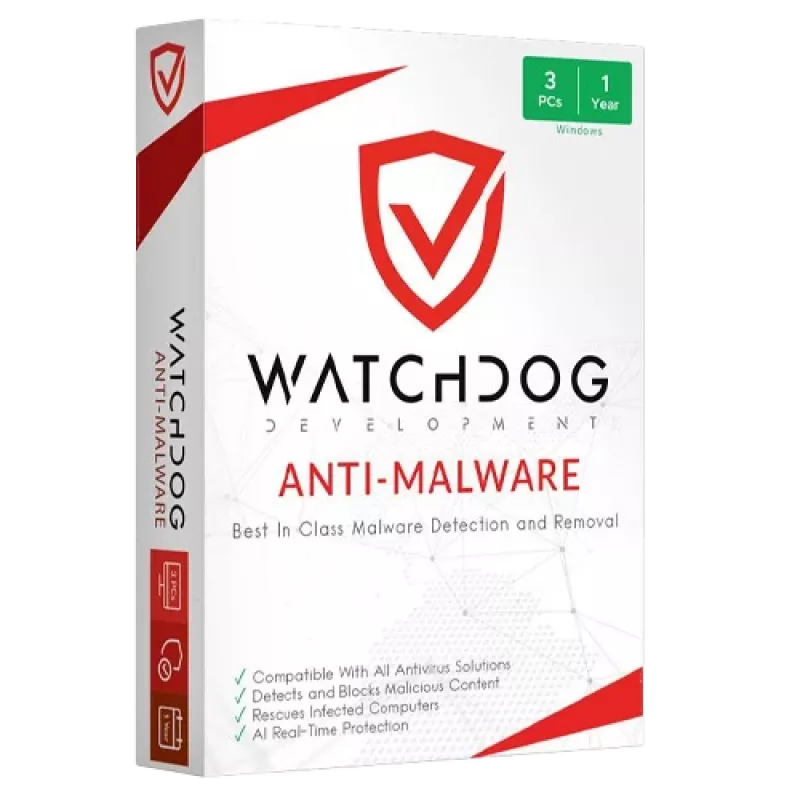 Watchdog Anti-Malware 3PC 1 metai tik Europai