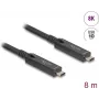 DeLOCK USB kabelis USB 3.2 Gen 2 8 m USB-C juodas 84256