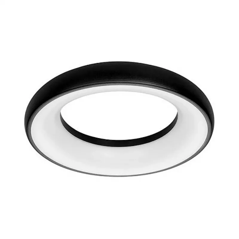 Synergy 21 LED apvalus šviestuvas Donut nw juodas 35w