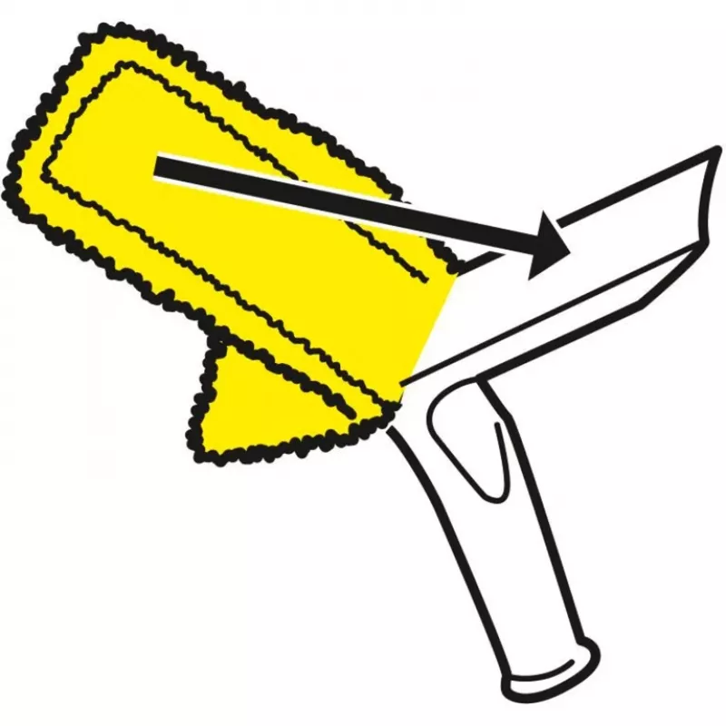 Langų valiklio priedas Karcher 2.633-130.0 — mikropluošto valymo šluostės 275 mm (2 vnt.)