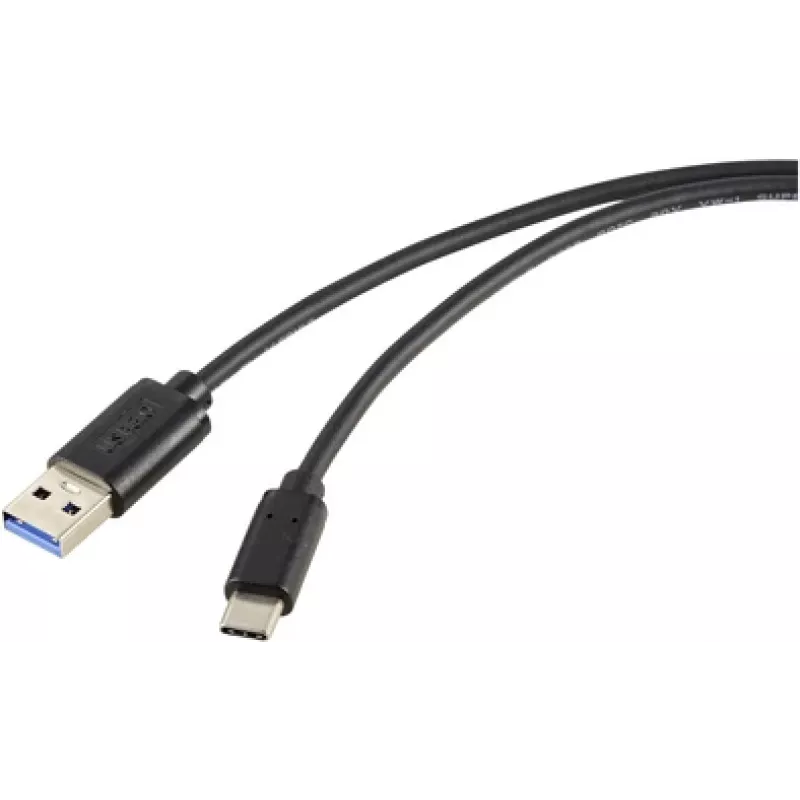 Renkforce RF-5720404 USB laidas, juodas