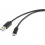 Renkforce RF-5720404 USB laidas, juodas
